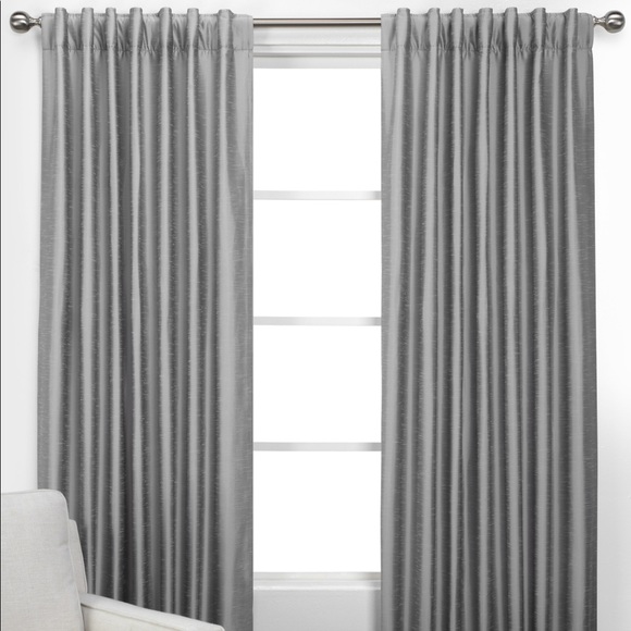 Z Gallerie Vienna Silver Curtains - Picture 1 of 4